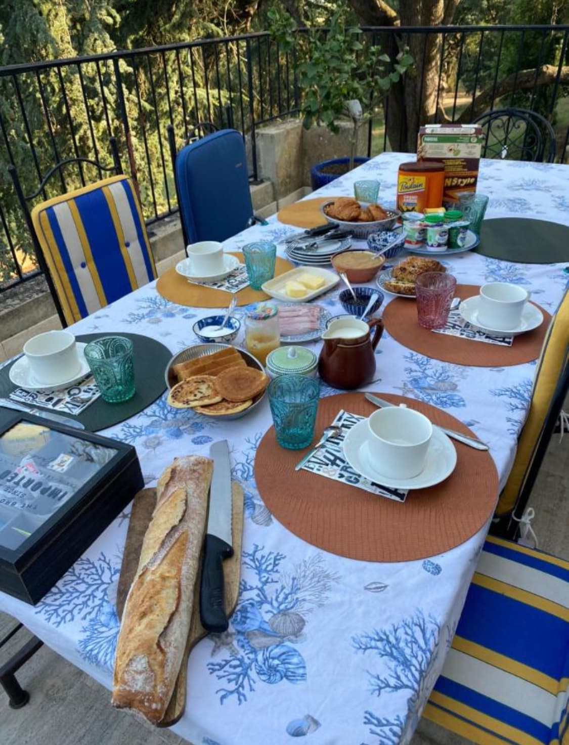 Gourmet breakfast served at Le Perchoir